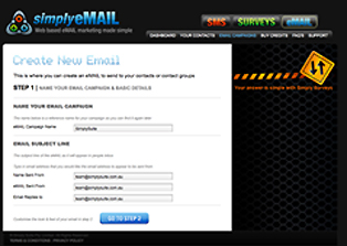 Simply emai create new email image